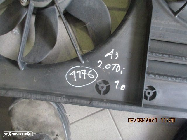 Ventilador 1K0121207BC 1K0121205AD  1355D301602 AUDI A3 2010 2.0TDI Original  VW GOLF 5 GTI 2006 2.0I TURBO 200CV 3P VERMELHO - 2