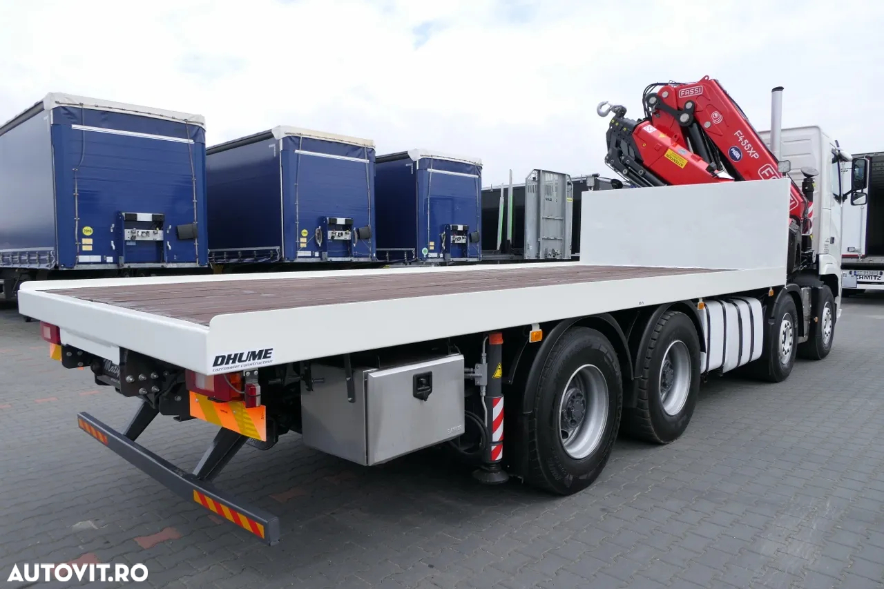 Volvo FH 460 / 8X4 / PLATFORMA + HDS FASSI F455 / 17 M RAZA / CAPACITATE MAX 13,5 T / RADIO CONTROL - 25