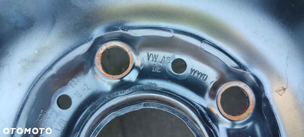 FELGI STALOWE 5x112 6Jx15 CALI ET43 5Q0601027N VW GOLF V VI VII OCTAVIA II III LEON II III KOMPLET 4 SZTUKI - 9