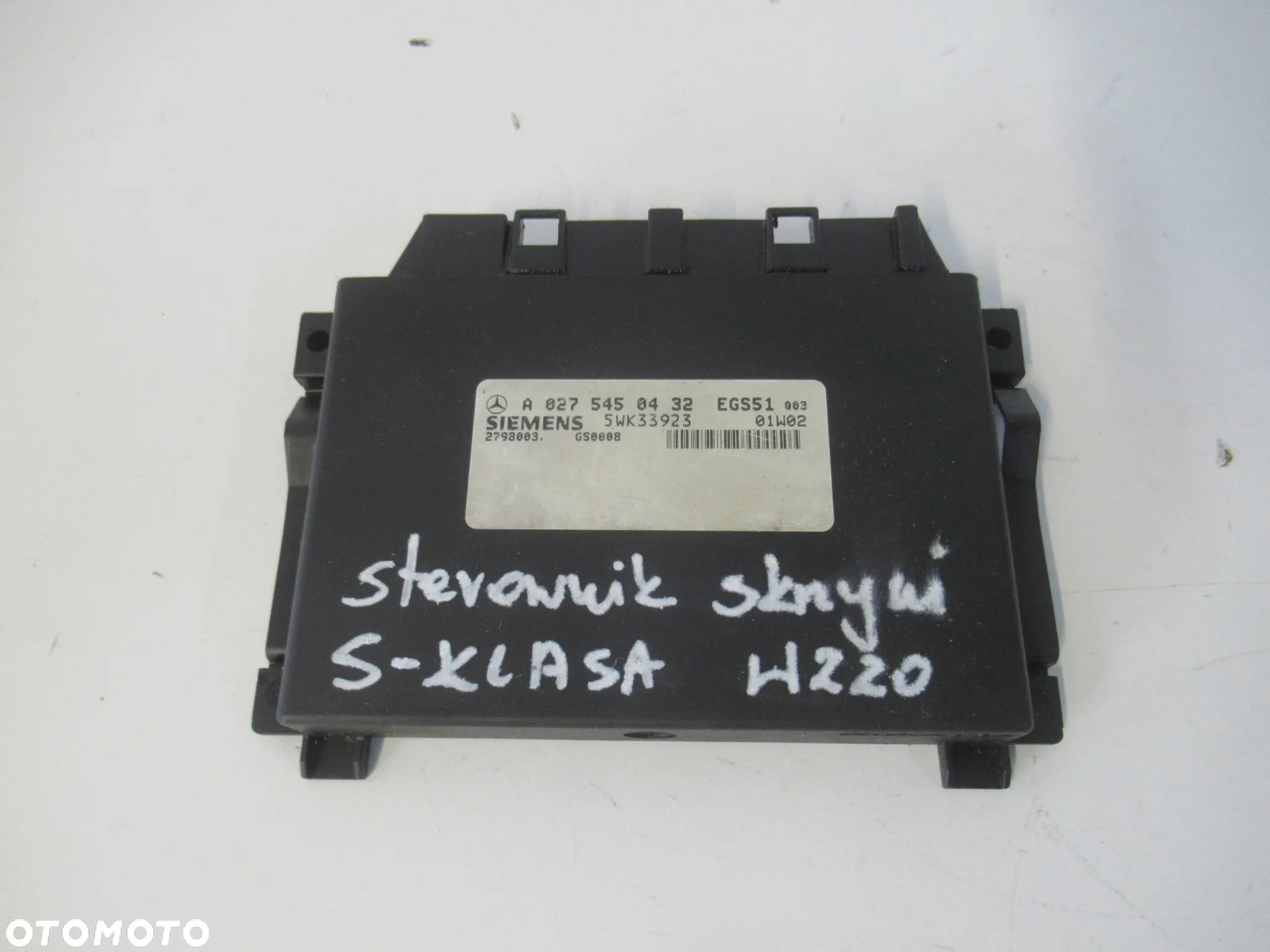 MODUŁ STEROWNIK SKRZYNI MERCEDES S-KLASA W220 3.2 V6 BENZYNA 224KM A0275450432 1998-2005 - 1