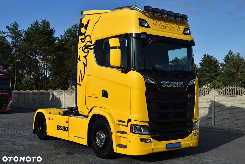 Scania S580 V8 !  / FULL OPCJA / CAŁA NA PODUSZKACH  / SKÓRA / FULL LED / HYDRAULIKA  / KLIMA POSTOJOWA  / FULL LED / STANDARD / RETARDER / FULL SERWIS ASO SCANIA ! Jak nowa ! ! - 5