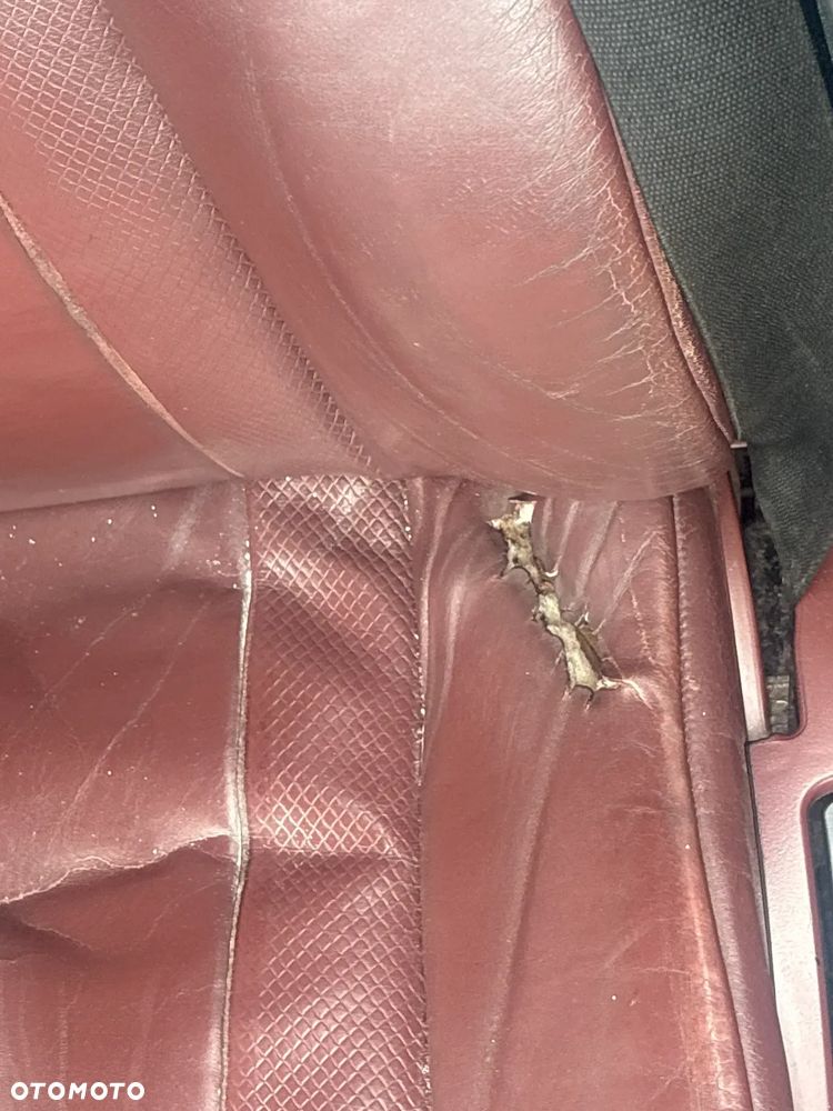 BMW E39 KOMPLET FOTELI + TAPICERKI DRZWI, SKÓRA. KOLOR WIŚNIA - 2
