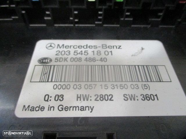 Caixa Fusiveis 2035451801 MERCEDES C220cdi SPORTCOUPE CL203 W203 2003 2.2CDI 143CV 3P CINZA ORIGINAL - 4