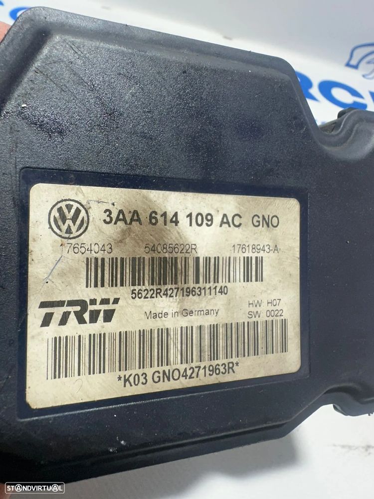 .Modulo ABS Bloco Hidráulico Original VAG VW Volkswagen 3AA614109AC 2008 - 2015 - 9