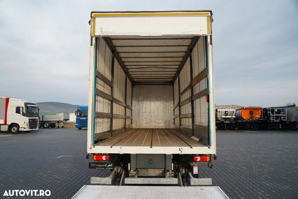 DAF CF 290 / 4X2 / SOLO / CORTINĂ 8M / HALOGEN DHOLLANDIA / PODEA REZISTENTĂ / EURO 6 - 23