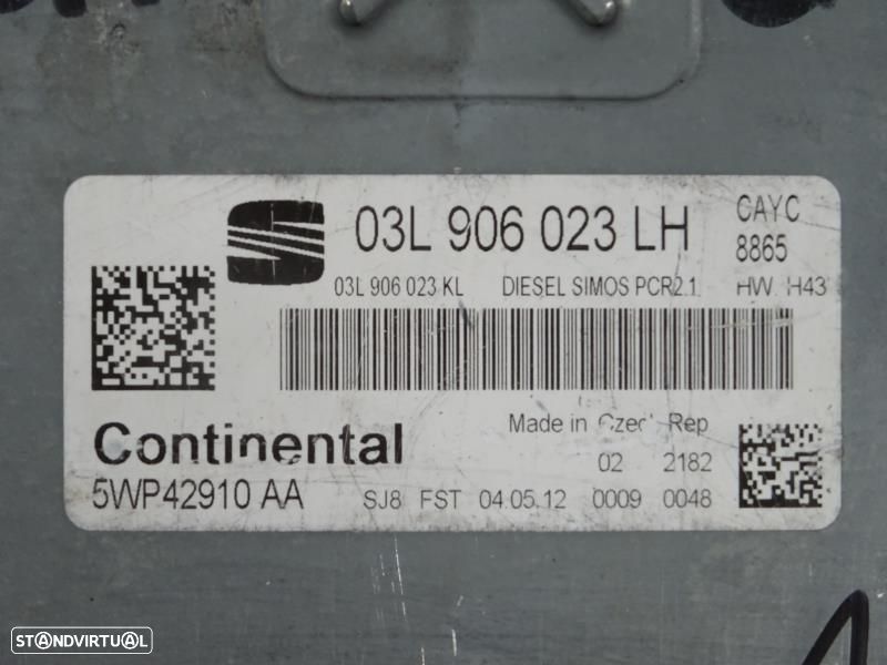 Centralina De Motor Seat Leon (1P1)  03L906023lh / 03L906023kl / 5Wp42 - 2