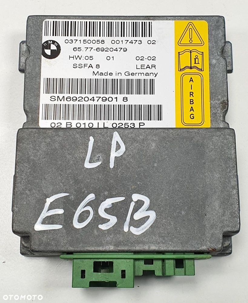 SENSOR AIRBAG LEWY PRZÓD BMW 7 E65 6920479 - 1