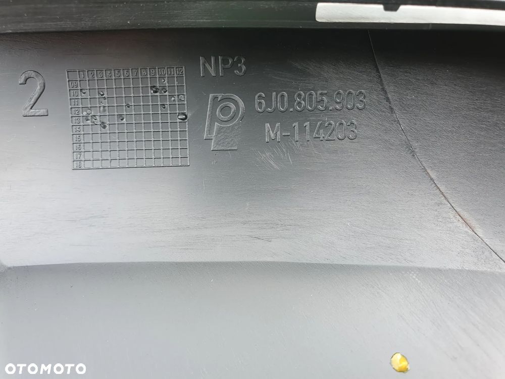 SEAT IBIZA IV 6J HOKEJ  NOWY SPOILER DOKŁADKA ZDERZAKA PRZÓD 6J0805903 - 3
