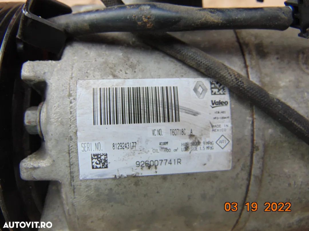 Compresor clima Renault 0.9 Clio 4 Megane 4 sce kangoo Dacia logan sandero mcv lodgy dokker - 2