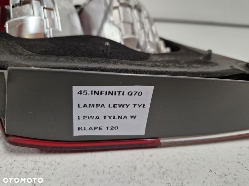 infiniti m m30 m35 q70 lampa lewy tył tylna w klapę - 3