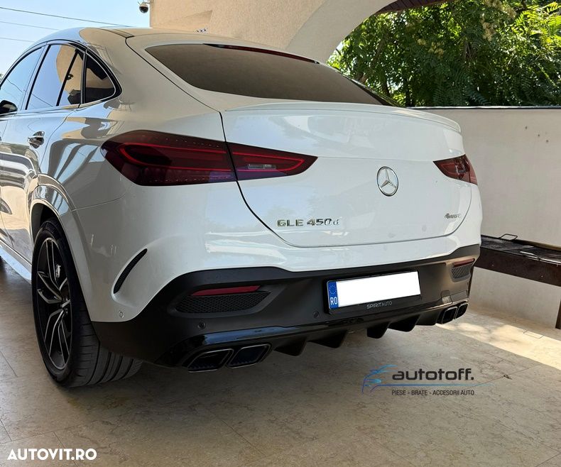 Difuzor bara spate 63 AMG GLE Coupe C167 compatibil cu Mercedes (2020+) Black Design - 1