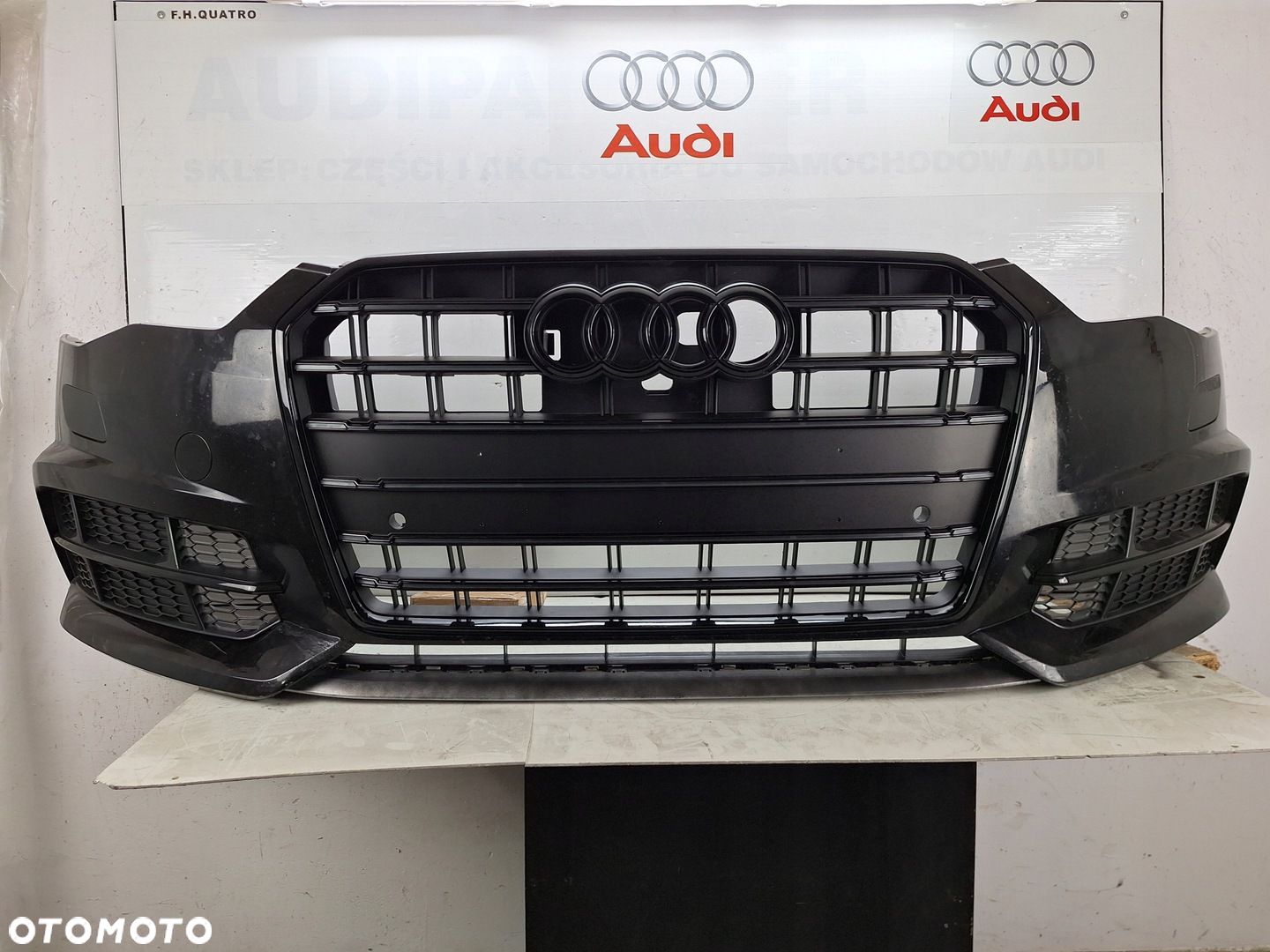 ZDERZAK AUDI S6 A6 S-LINE PLUS C7 4G 4G0 LIFT 2015-2018 COMPETITION BLACK - 1