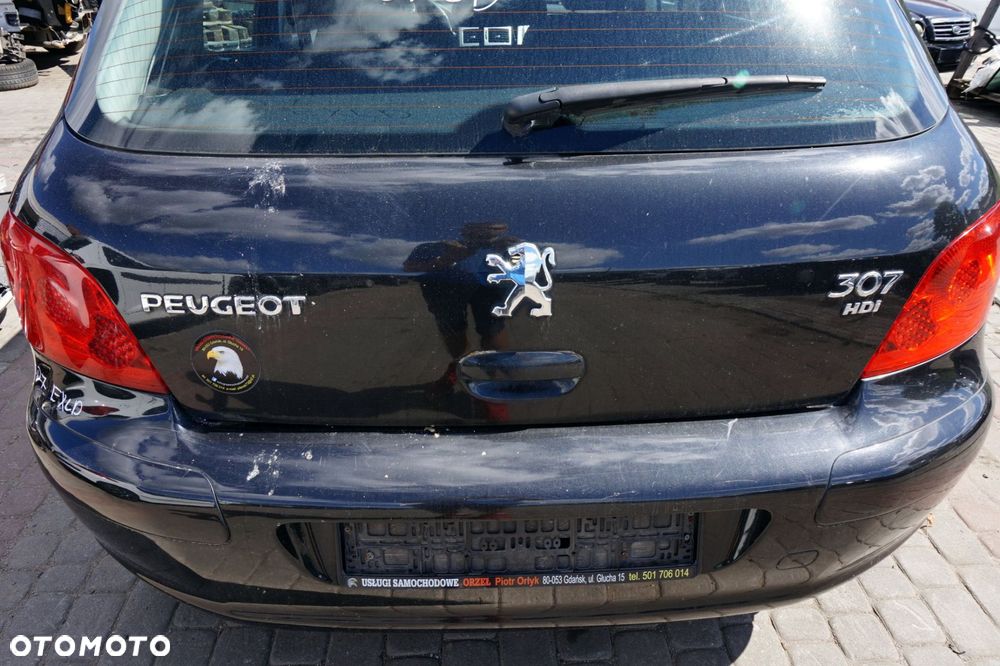 KLAPA BAGAŻNIKA TYLNA 307 LIFT 5D HB EXLD  CZARNY PEUGEOT 2005-2007 - 2