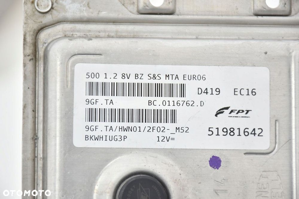 komputer sterownik fpt fiat fiorino qubo 51981642 - 3