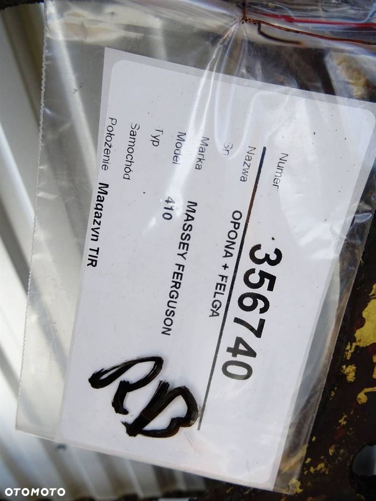 OPONA + FELGA  MASSEY FERGUSON 410 - 6