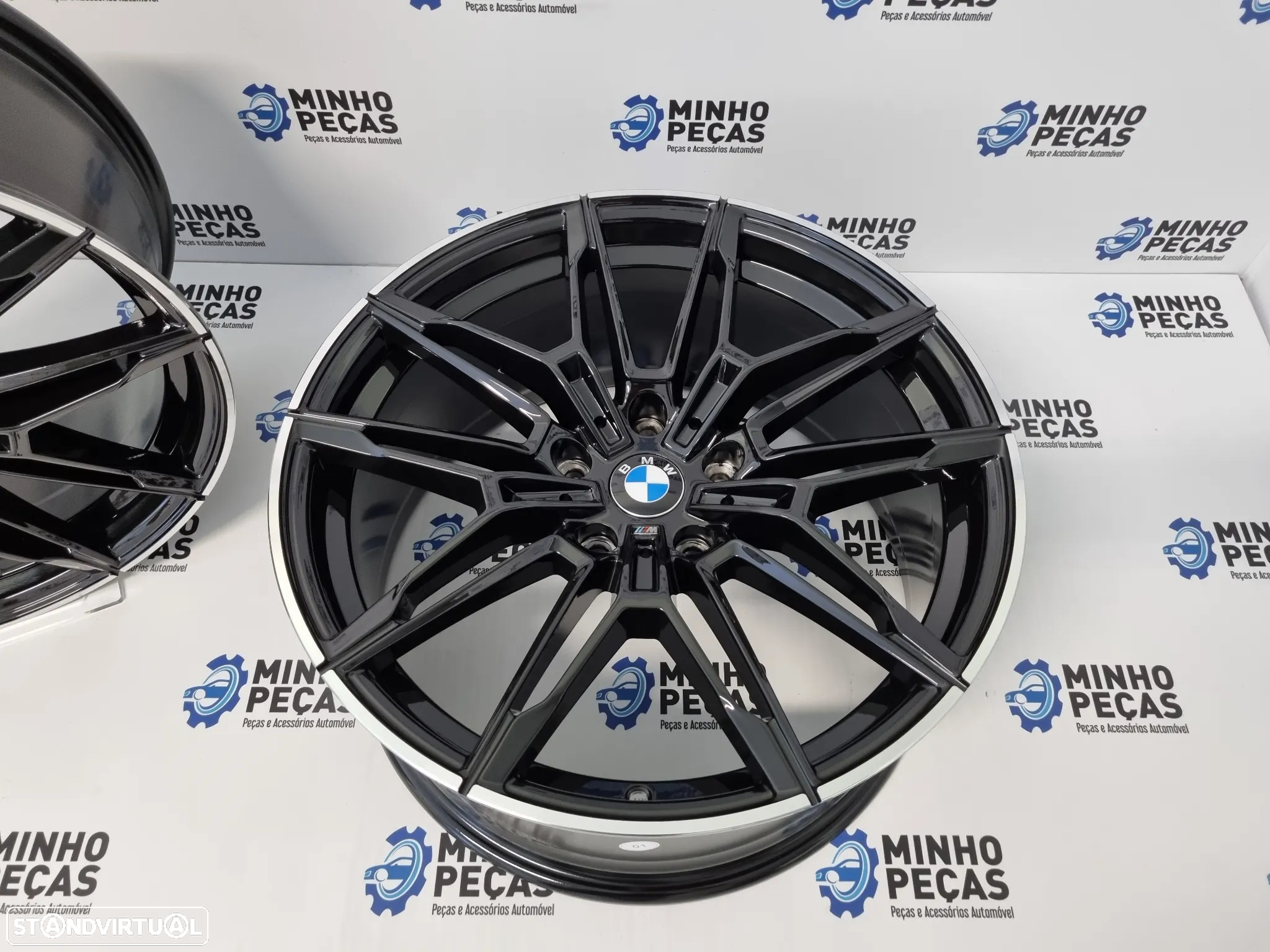 Jantes BMW G20 M3 em 18 Preto Brilho Lip Polido - 7