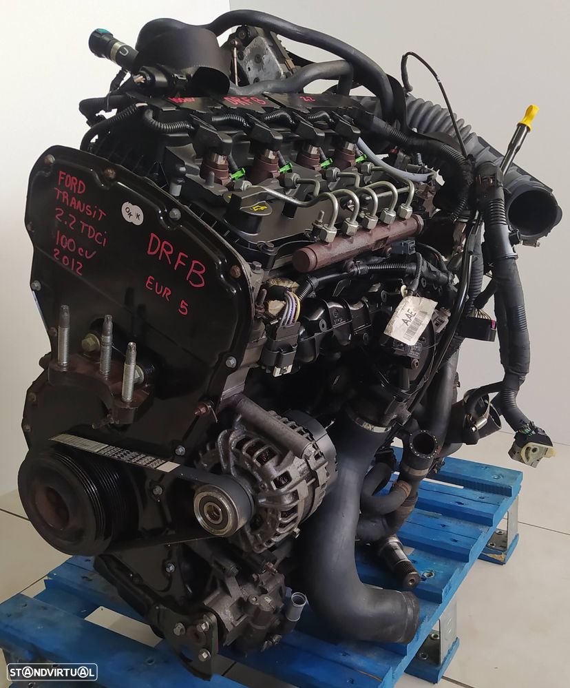 Motor Ford Transit 2.2TDCI 100cv DRFB euro 5 -caixa 6 velocidades CC1R-7002-AD - 6