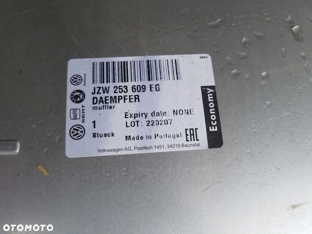 vag tłumik końcowy 1,0 1,2 tsi wydech jzw-253-609-eg jzw253609eg - 4