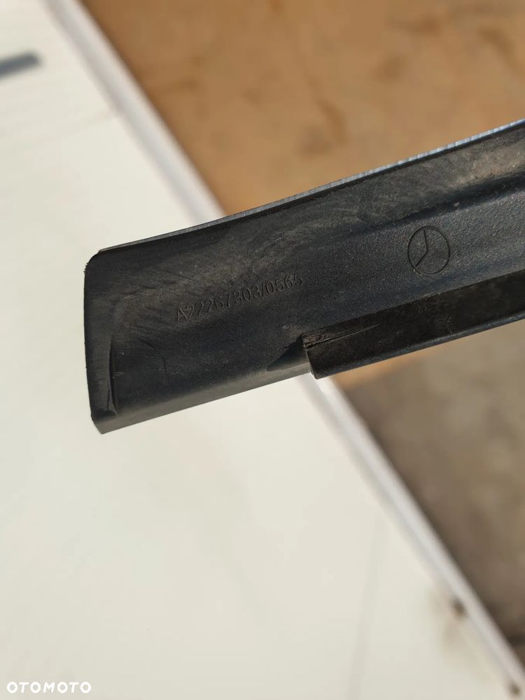 LISTWA ZGARNIAJĄCA PRZYSZYBOWA  LEWY LEWA  PRZÓD TYŁ MERCEDES S KLASA  W222 A2226730165 A22267303 USZCZELKA DRZWI - 6