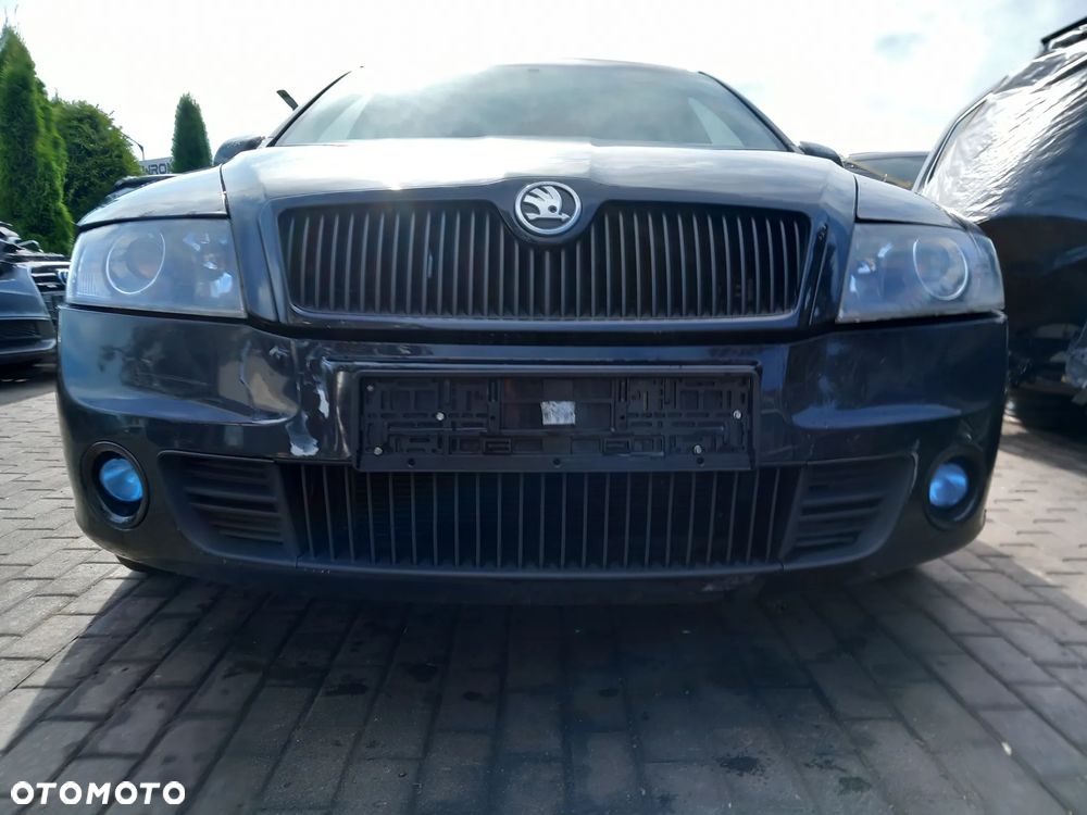 SKODA OCTAVIA II ZDERZAK PRZEDNI PRZÓD VRS HALOGENY KOLOR: LF9R - 1