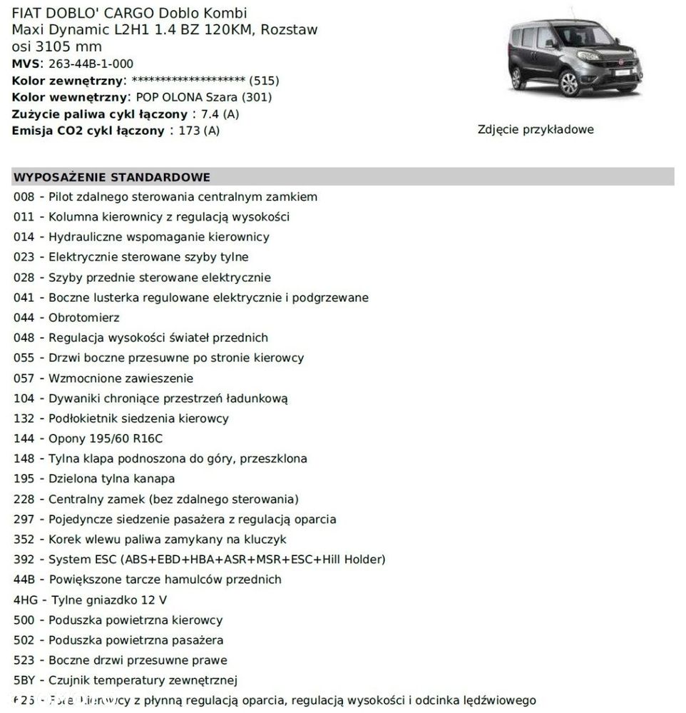 Fiat Doblo Kombi Maxi T-Jet Dynamic - 3