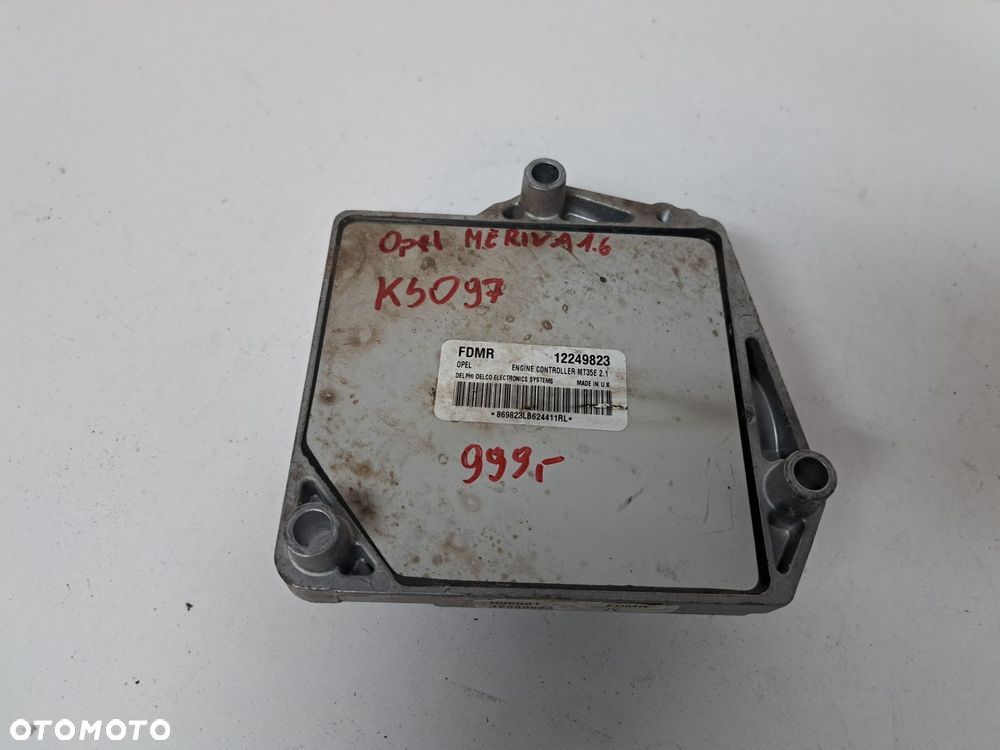 OPEL MERIVA 1.6 SILNIKA KOMPUTER  STEROWNIK  SILNIKA 1249823