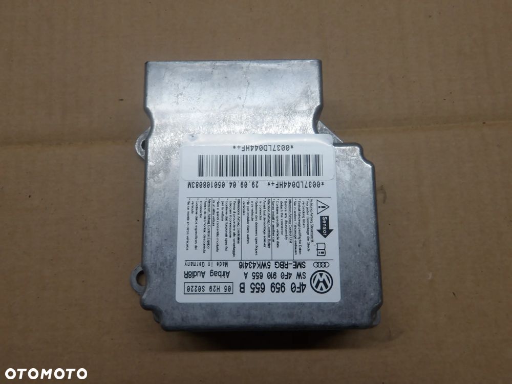 AUDI A6 C6 SEDAN 2.0TDI MODUŁ PODUSZEK AIRBAG 4F0959655B - 1