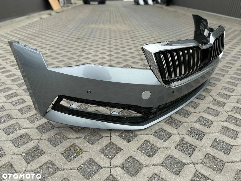 Skoda SuperB III Lift Zderzak Przód Przedni Kompletny Radar 4xPDC LF7M 19-23 - 11