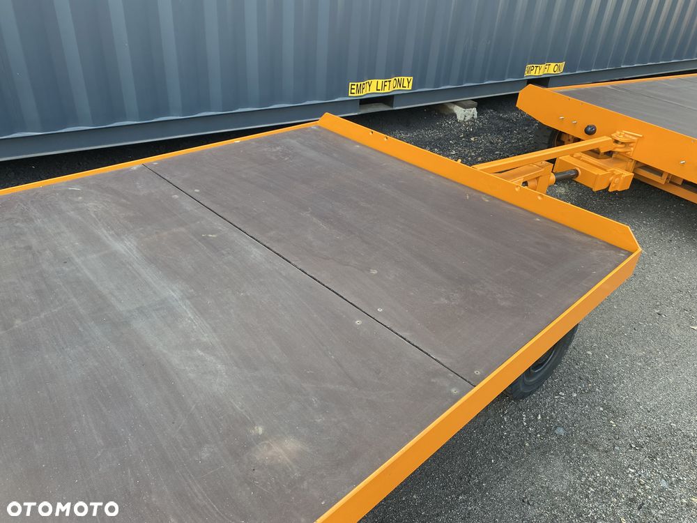 Ackermann Kampmann + Aretz KAMPA niemiecka przyczepa przemysłowa 6 ton  190x550cm dach + plandeka firanka, jak NOWA pociąg transportowy - 29
