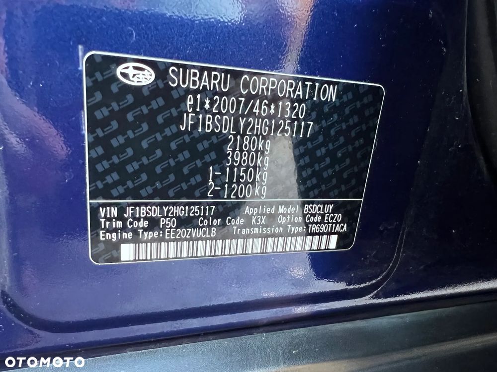 Subaru Outback 2.0D Exclusive Lineartronic - 13