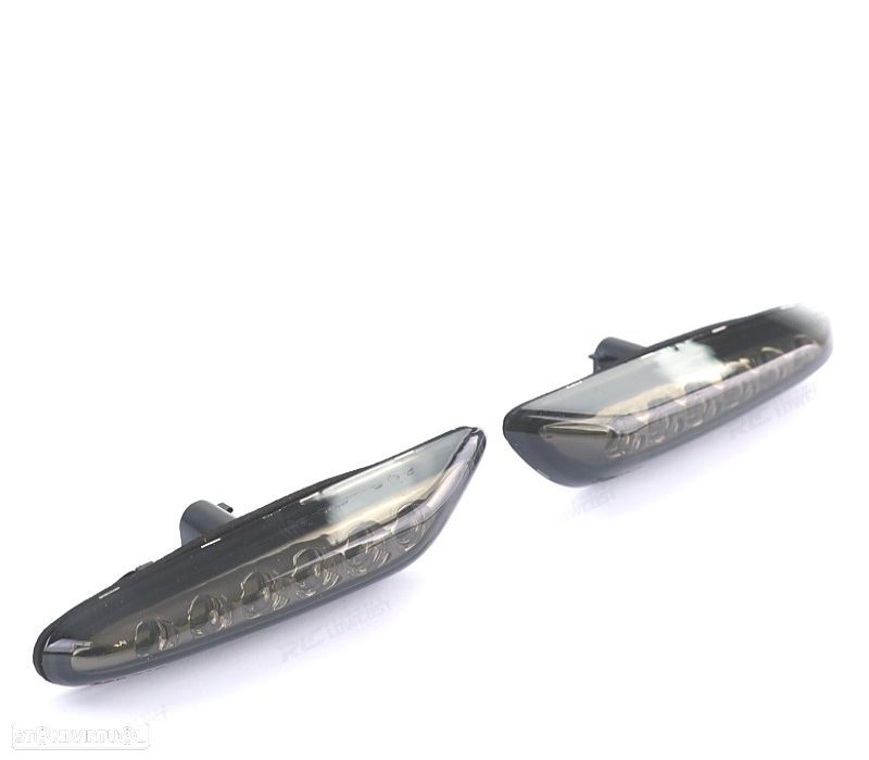 PISCAS LATERAIS BMW E46 E90 E91 E92 E93 LED PRETA FUMADO - 4