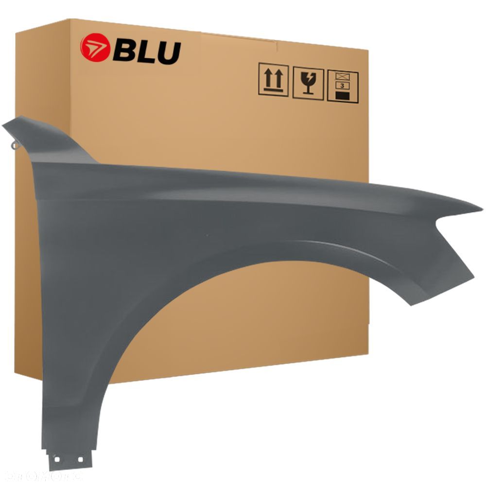 BLU Błotnik AUDI Q5 8R LZ7S prawy srebrny 08-16 przód DaytonaGrau - 1