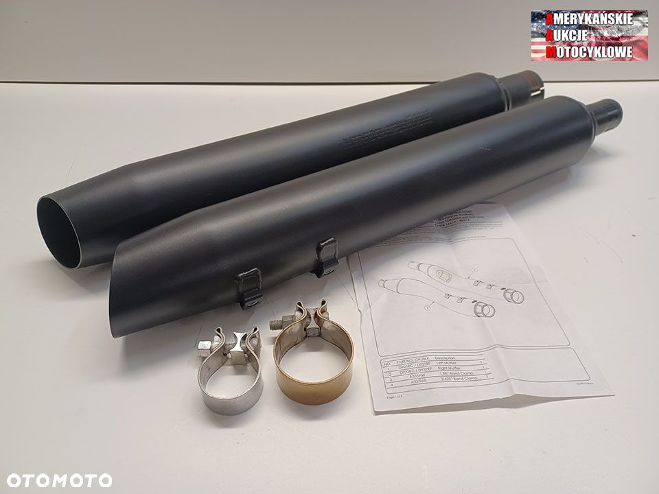 Tłumiki Vance & Hines, nowe, czarne, 4.5" Torquer 450 Slip-On 46674 - 1