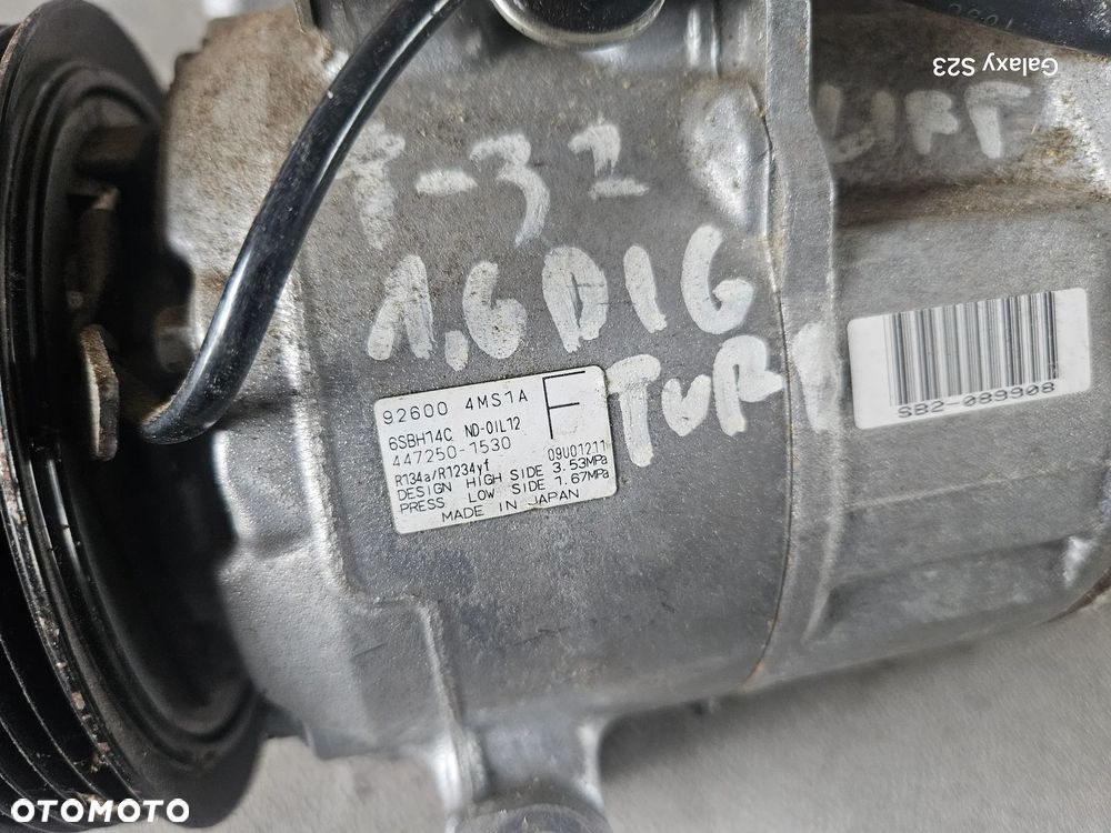 Sprężarka klimatyzacji Nissan X Trail T32 Qashqai 1,6 DIG T 926004MS1A - 2