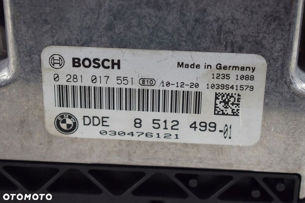 sterownik zestaw bmw 1 e81 0281017551 a6481500179 - 5