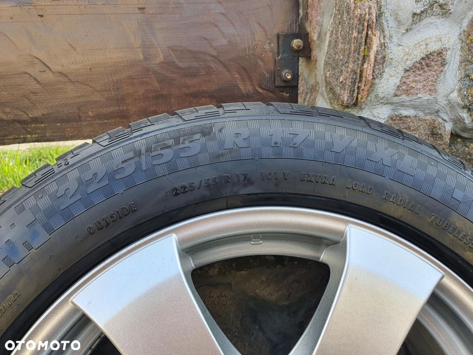 OPEL VECTRA C INSIGNIA felgi aluminiowe 7.5Jx17H2 ET45 OPONY 225/55 R17 ROK PRO.2016 - 3