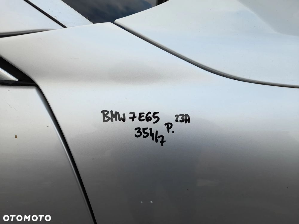 BMW 7 E65 BŁOTNIK PRAWY PRZÓD PRZEDNI 354/7 - 6