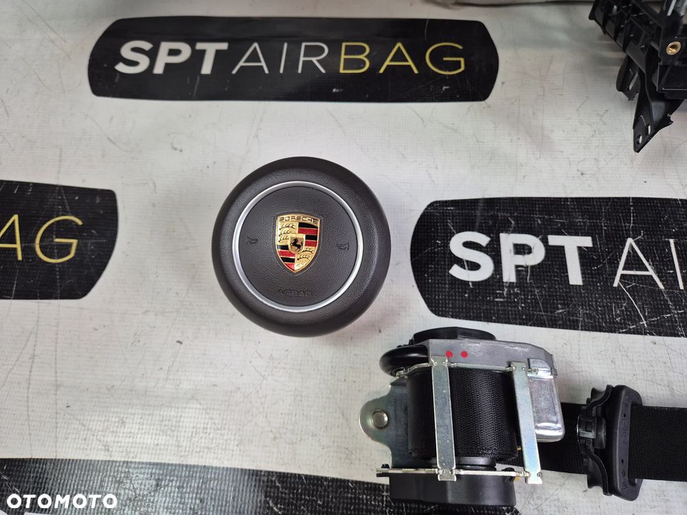 PORSCHE CARRERA 911 991 LIFT DESKA ROZDZIELCZA KONSOLA KOKPIT PULPIT PODUSZKI AIRBAG AIR BAG PASY KIT SET - 6