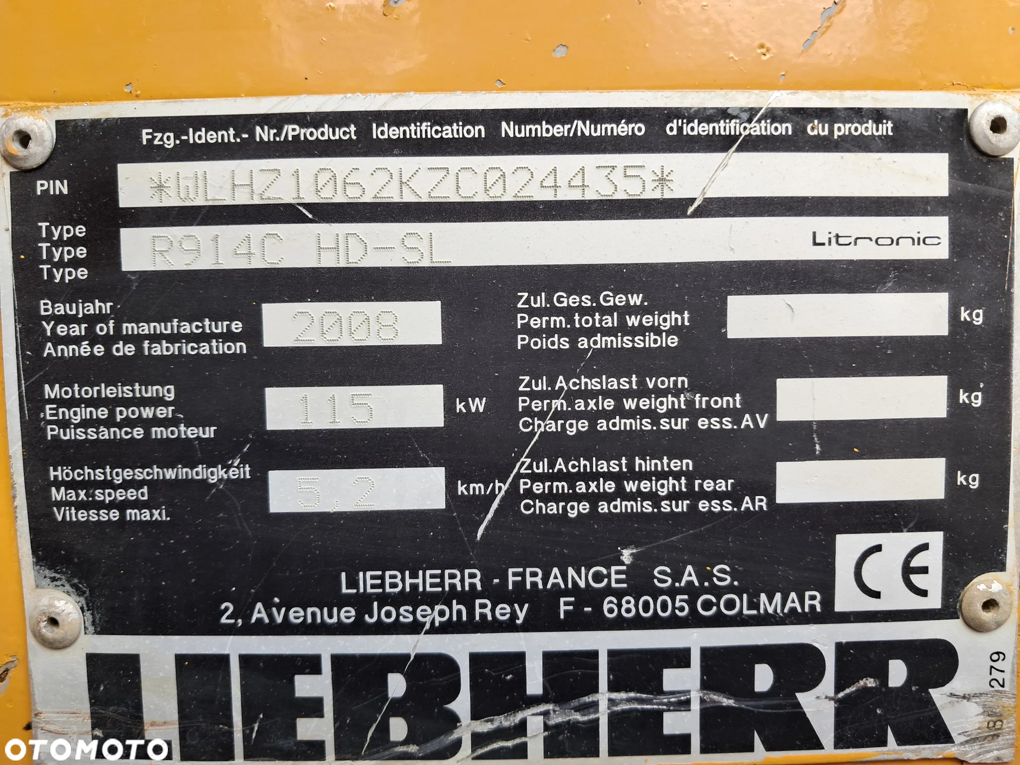 Liebherr R914C   Koparka Gąsienicowa Likufix - 20