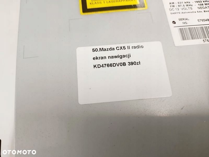 mazda cx5 cx-5 radio nawigacja navi kd4766dv0b - 6