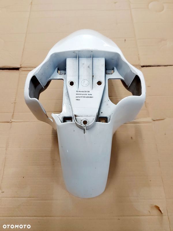 honda sh125 błotnik przód biała perła - 1