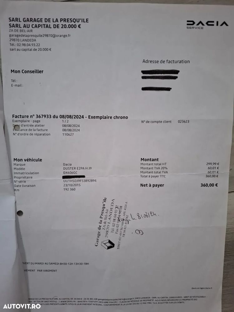 Dacia Duster dCi 110 FAP 4x2 Prestige - 26