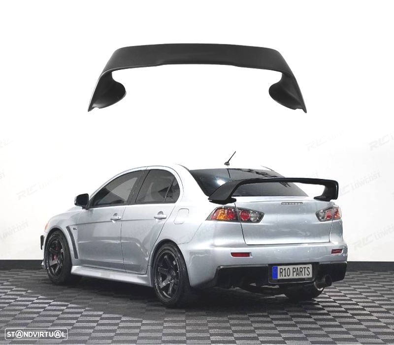 AILERON MITSUBISHI LANCER 08-15 PRETO BRILHANTE - 1