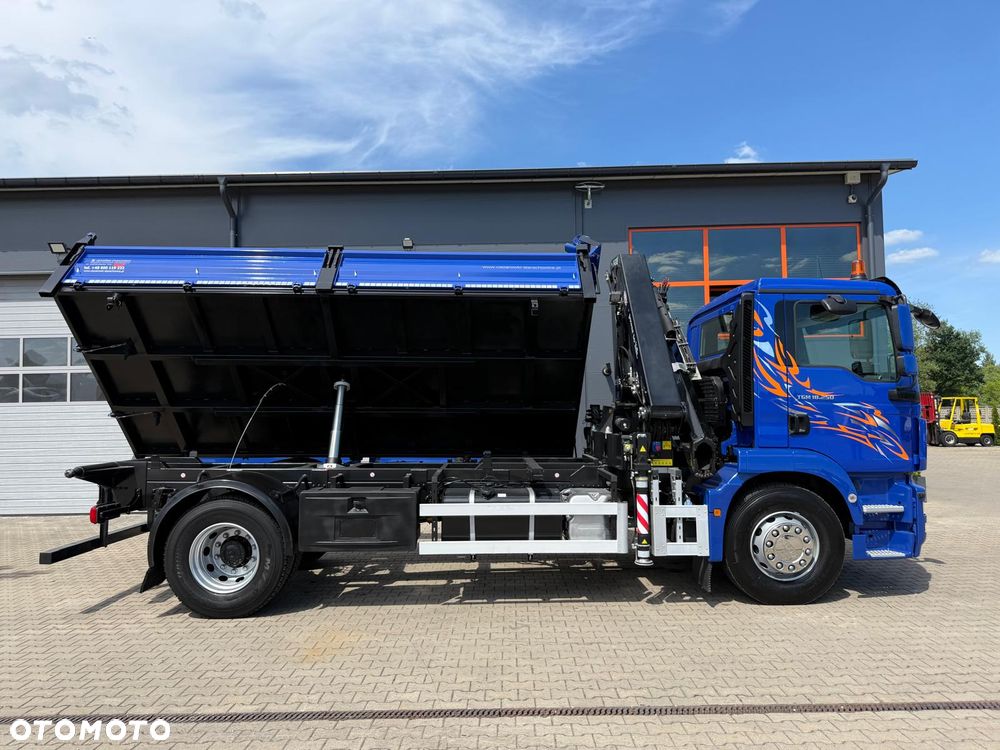 MAN TGM TGL TGS 18.250 // E6 // wywrotka + HDS HMF z pilotem // 4x2 // budowlanka // kiper wywrot żuraw dzwig kran crane - 14