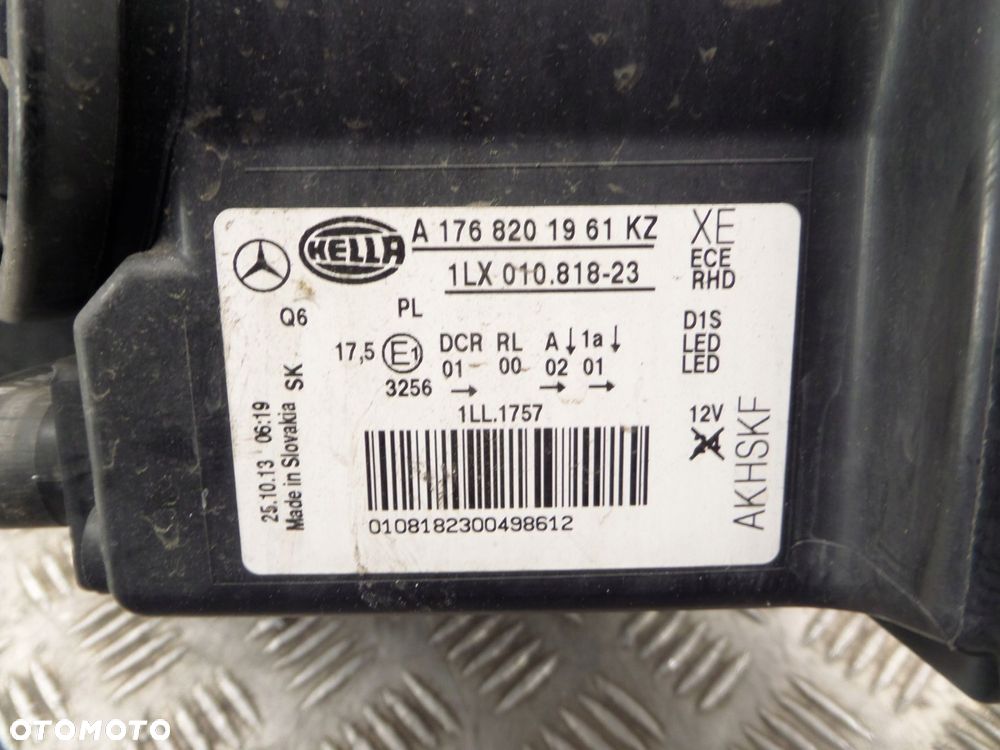 mercedes a w176 176 lampa lewy przód lewa przednia bi xenon led a1768201961 - 6