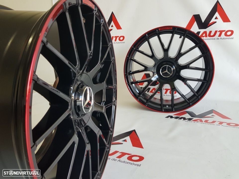 Jantes Mercedes C63S Black Red 19 - 6