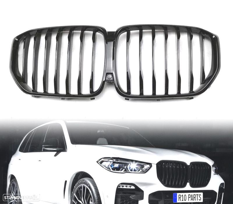 GRELHA FRONTAL BMW X5 G05 18-22 LOOK M PERFORMANCE PRETO BRILHANTE - 1