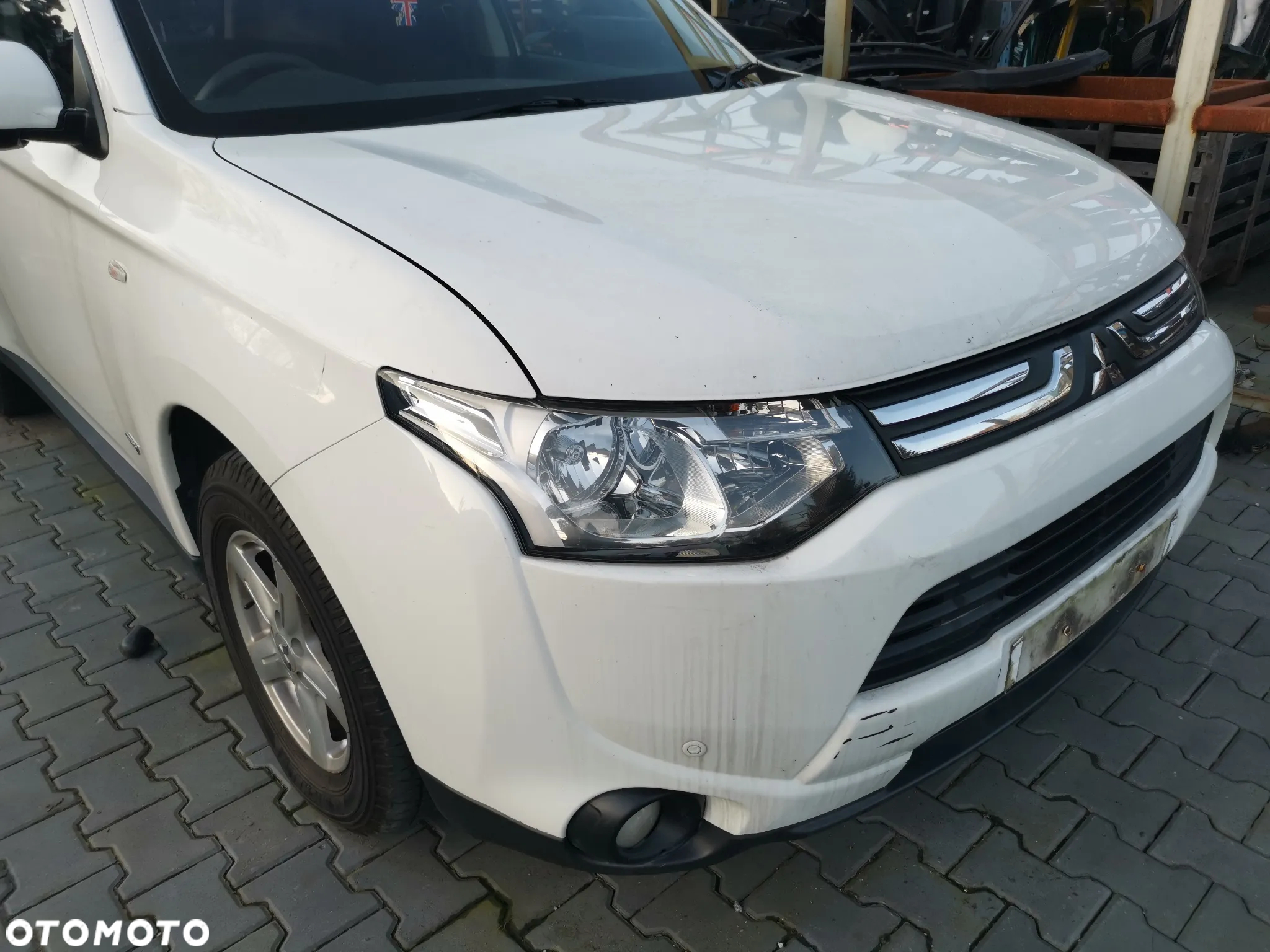 Kompletny przód Mitsubishi Outlander III W37 D-ID Maska Zderzak Lampa Chłodnice Błotnik Pas Przedni - 3