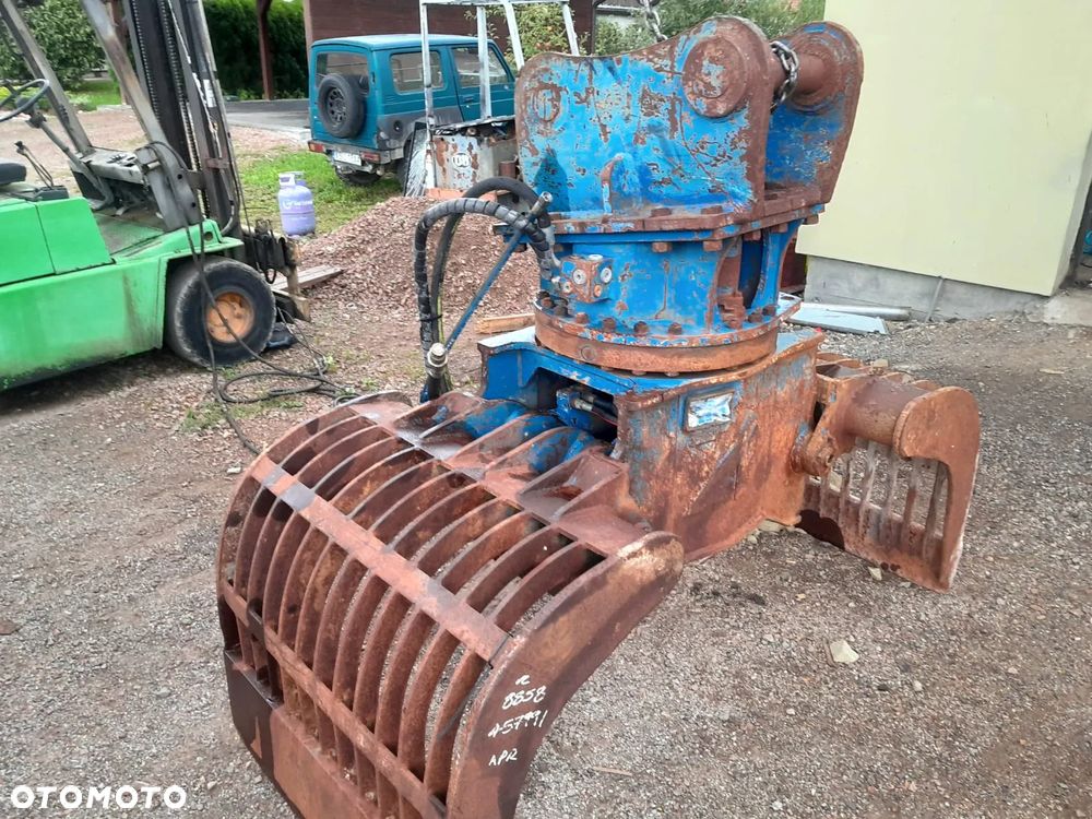 Chwytak hydrauliczny Arden S1201 na dwóch siłownikach obrotowy sortujący waga 1430kg. - 12