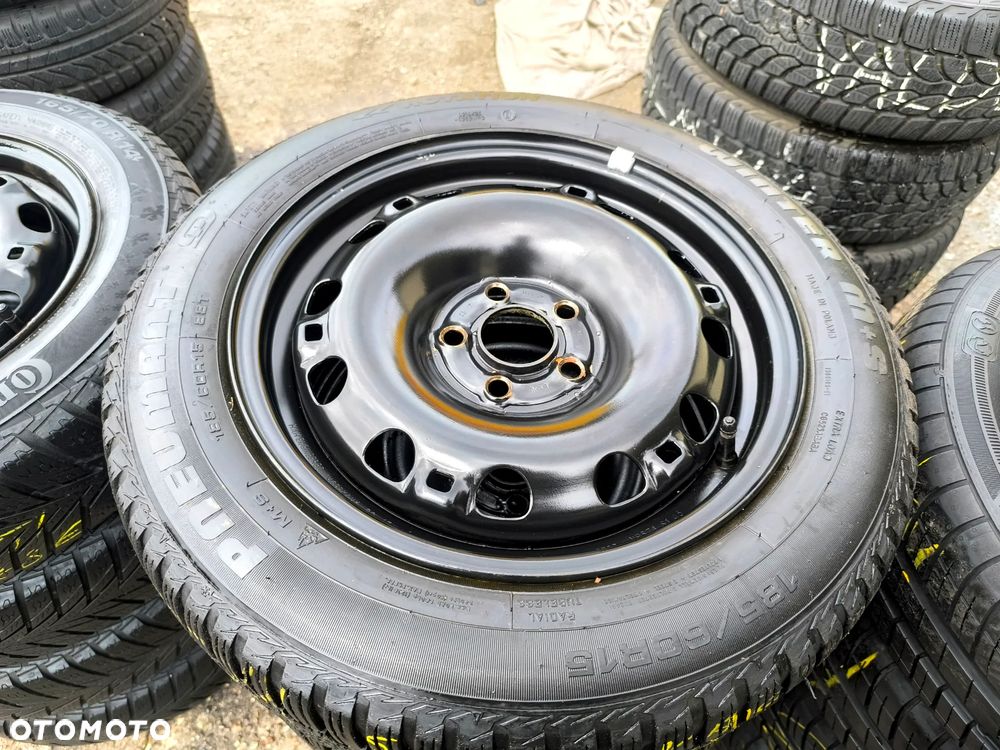 5x100 Felgi Stalowe Stal 15 Koła Zimowe Zima SKODA FABIA PRAKTIK ROOMSTER RAPID SEAT IBIZA CORDOBA TOLEDO IV 4 VW FOX POLO Legnica ALU-RAD 185/60 6mm - 1